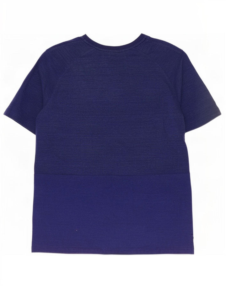 Camiseta masculina Nike Top médio algodão azul marinho