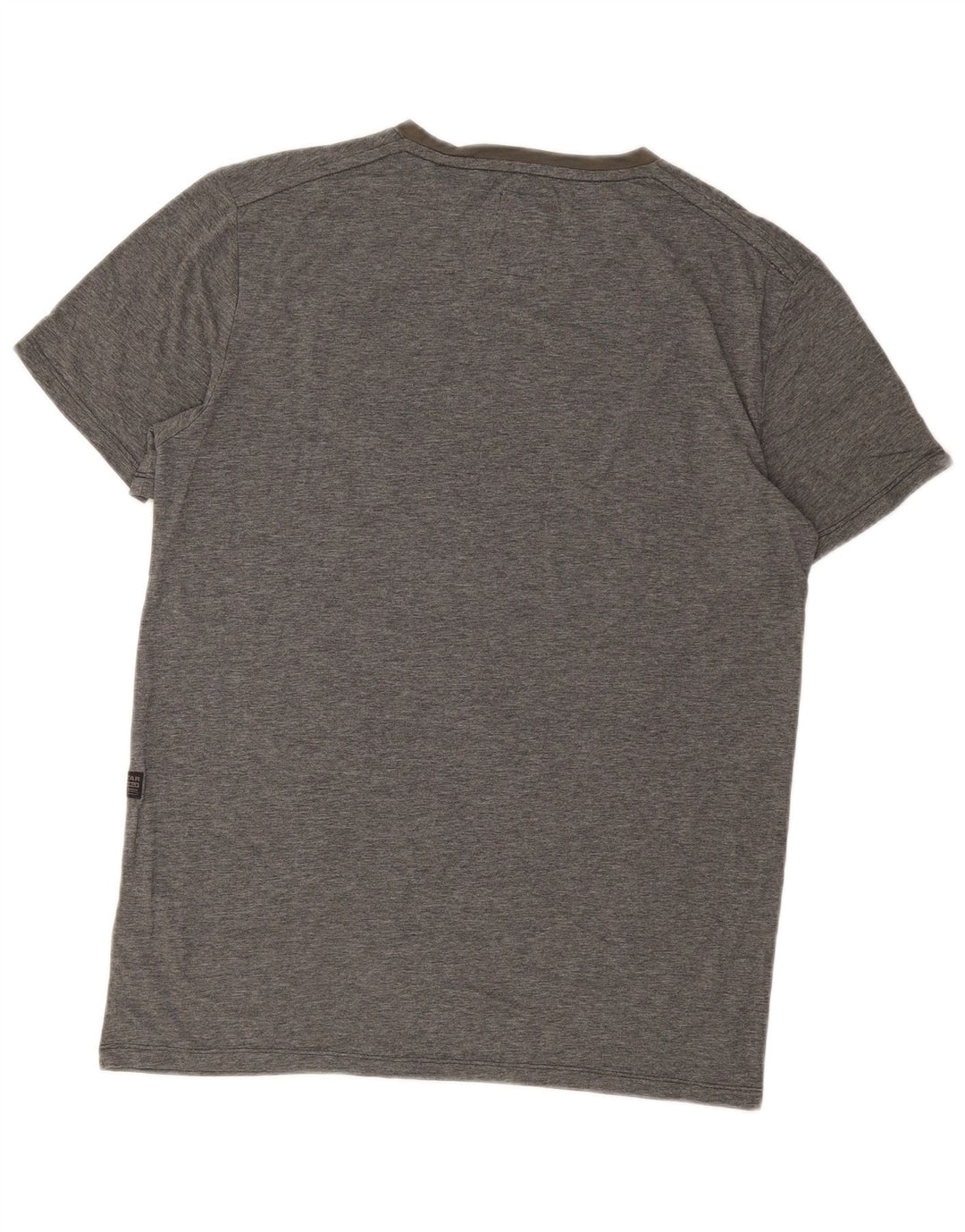 Camiseta G-STAR masculina gráfica grande algodão cinza
