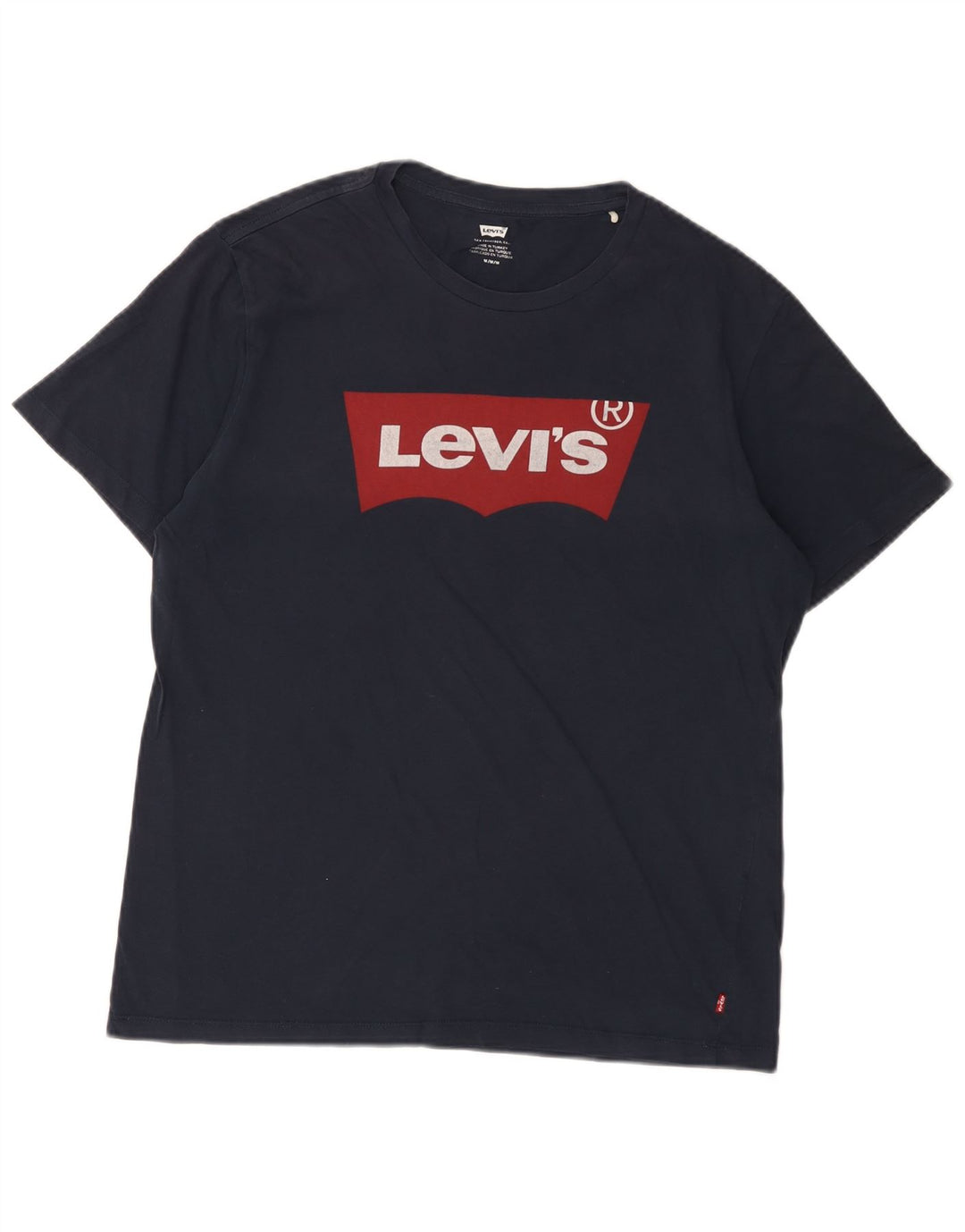 Camiseta gráfica masculina Levi's Top médio algodão azul marinho