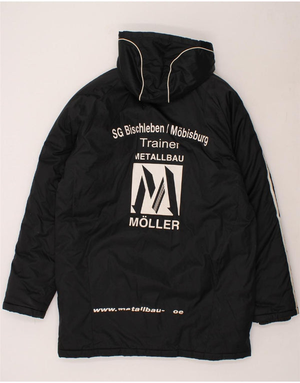 ADIDAS Mens SC Bischleben Graphic Hooded Padded Coat UK 42/44 Large Black