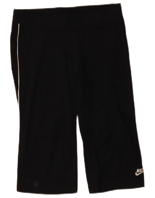 Nike Womens Bermuda Sport Shorts US 4/6 Pequeno Poliéster Preto