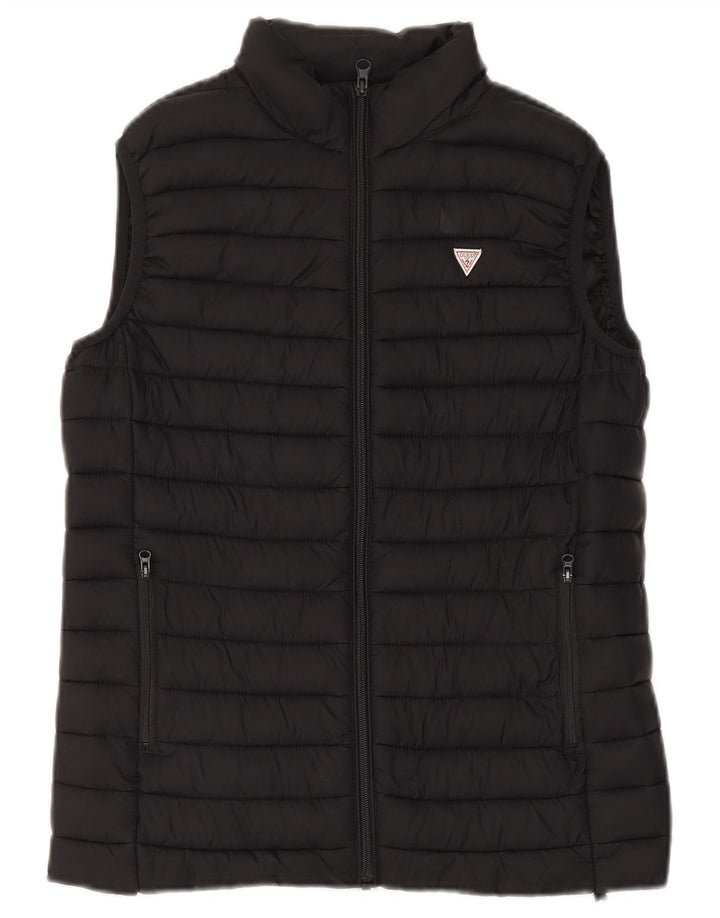 Colete Guess Boys Acolchoado 13-14 Anos Preto Poliamida