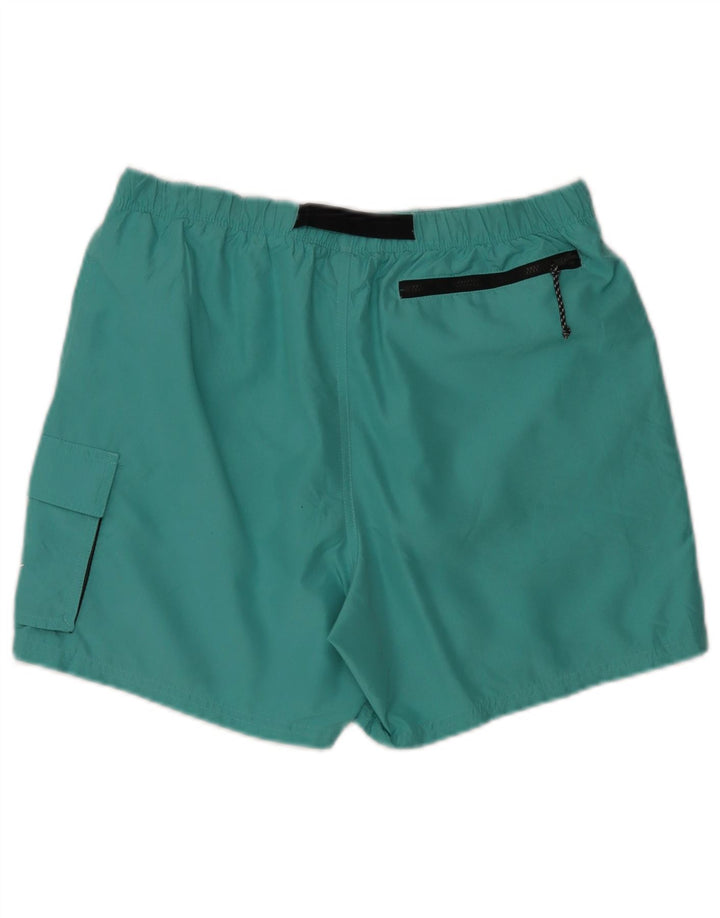 Shorts de natação feminino Nike UK 14 poliéster verde médio