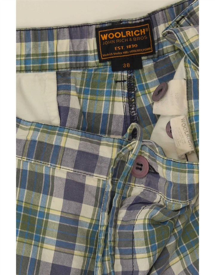 Shorts Chino Regular Masculino Woolrich W38 XL Algodão Xadrez Multicolorido