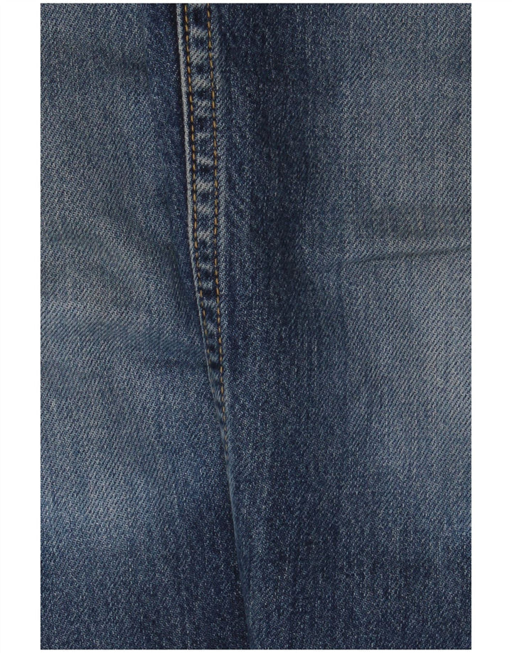 Calça jeans reta feminina Lee US 10 grande W24 L28 algodão azul