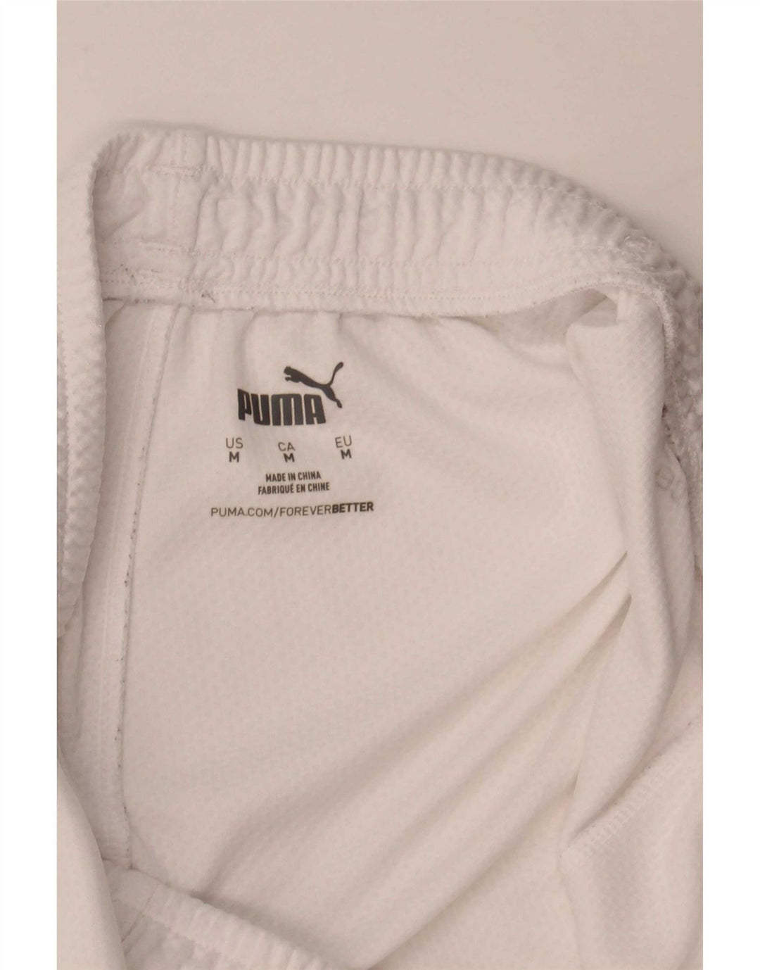 Shorts esportivos masculinos Puma médio branco
