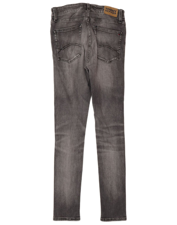 Tommy Hilfiger Boys Skinny Jeans 13-14 Years W26 L29 Grey Cotton
