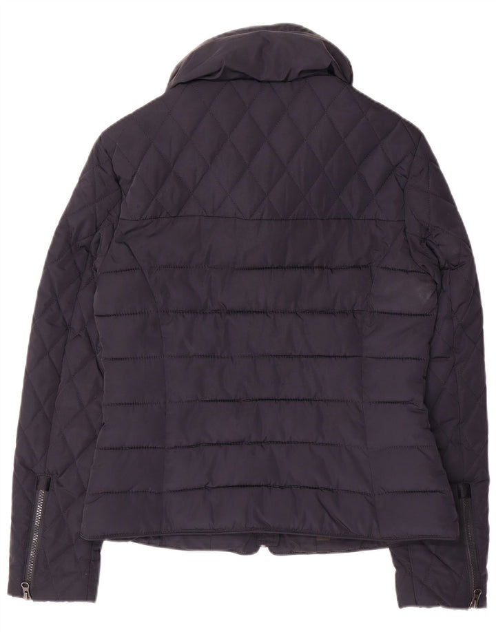 Jaqueta acolchoada feminina Superdry UK 14 poliéster azul marinho médio