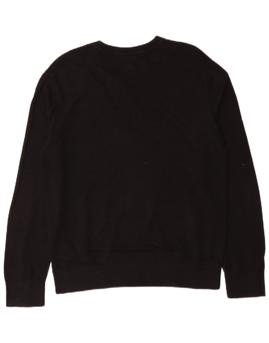 Suéter masculino Gap com decote em V grande algodão preto
