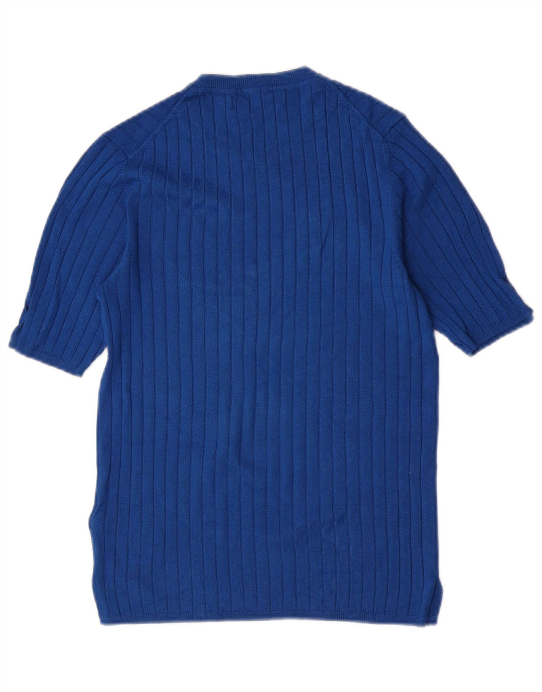 Suéter feminino Marks & Spencer com gola redonda Reino Unido 12 azul médio