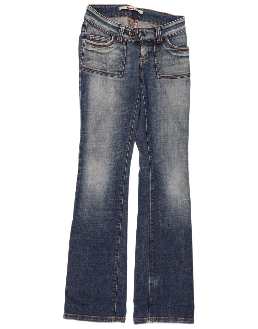 Apenas jeans femininos largos W36 L34 azul