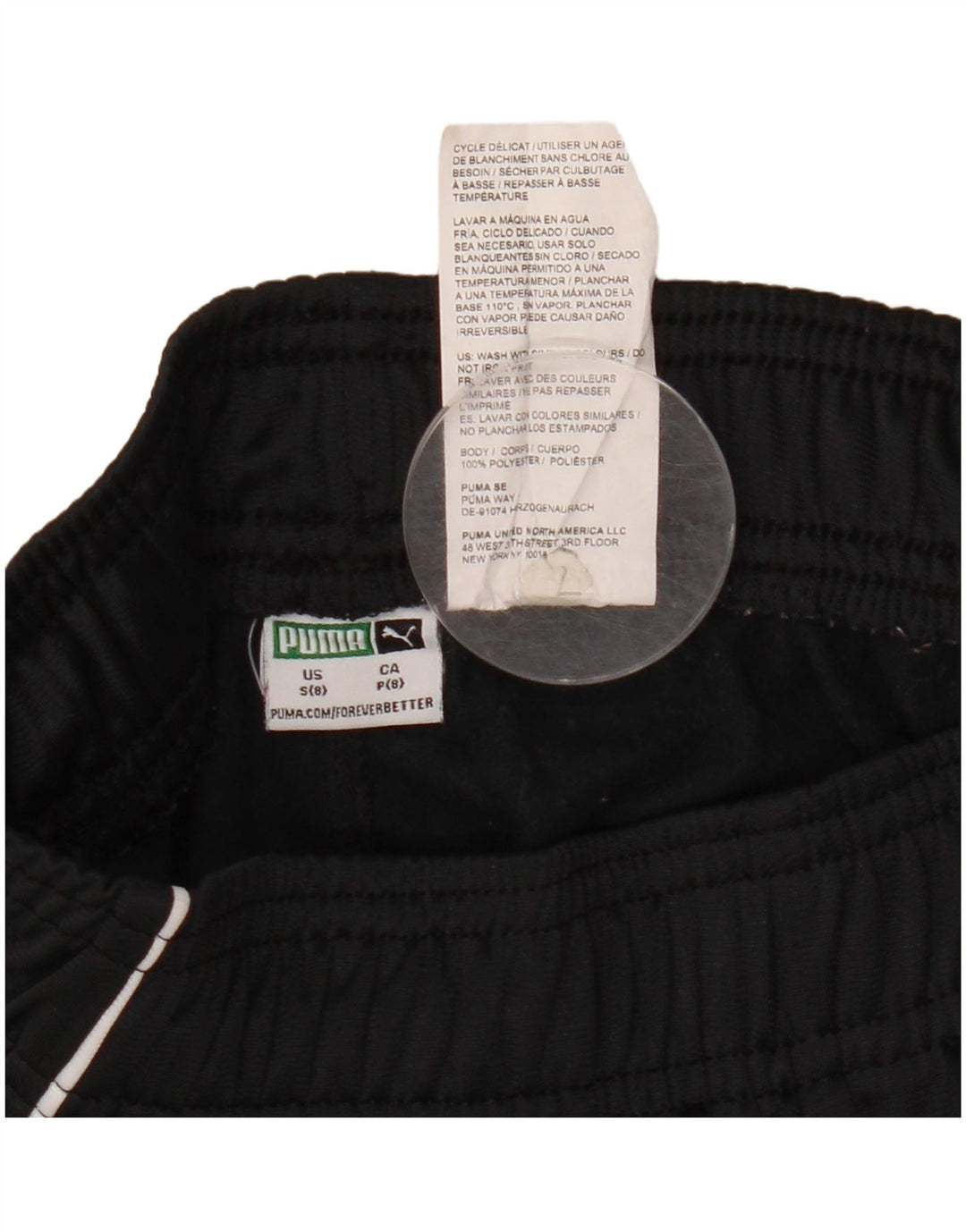 Calça de treino PUMA Boys Joggers 7-8 anos pequeno poliéster preto