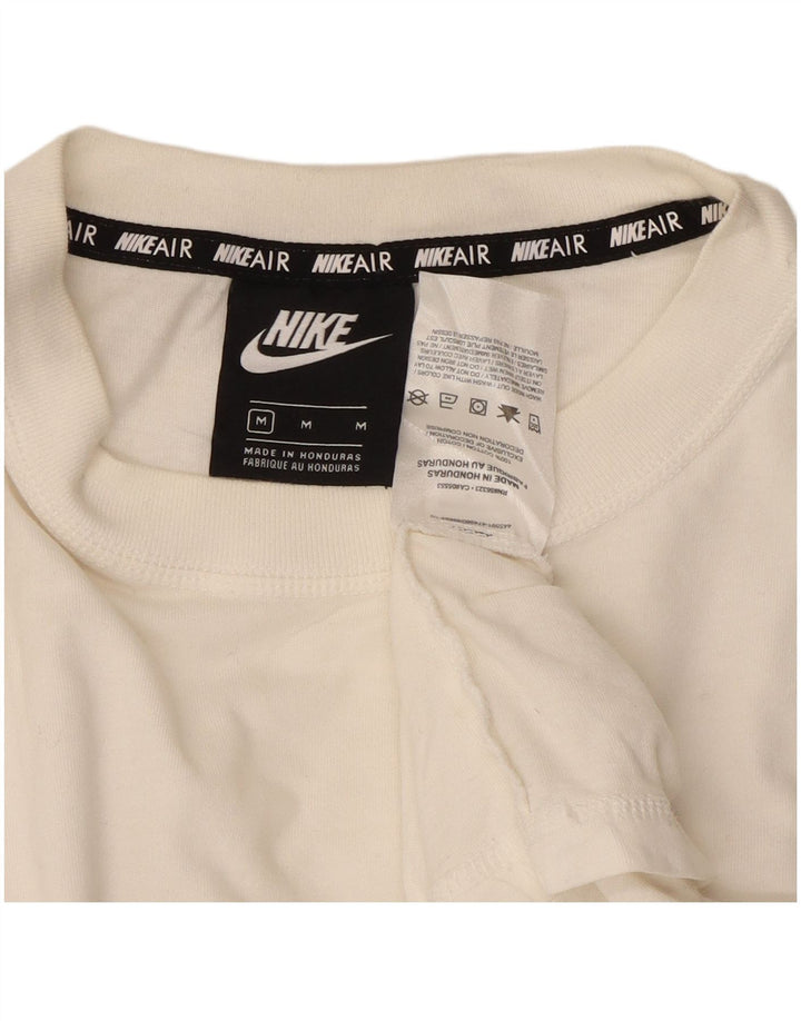 Camiseta gráfica masculina NIKE Top médio algodão branco