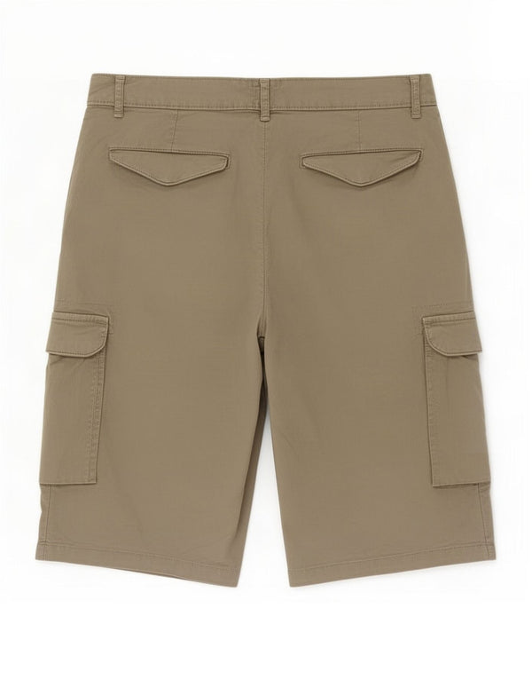 Conte of Florence Mens Cargo Shorts IT 48 Médio W32 Algodão Cáqui