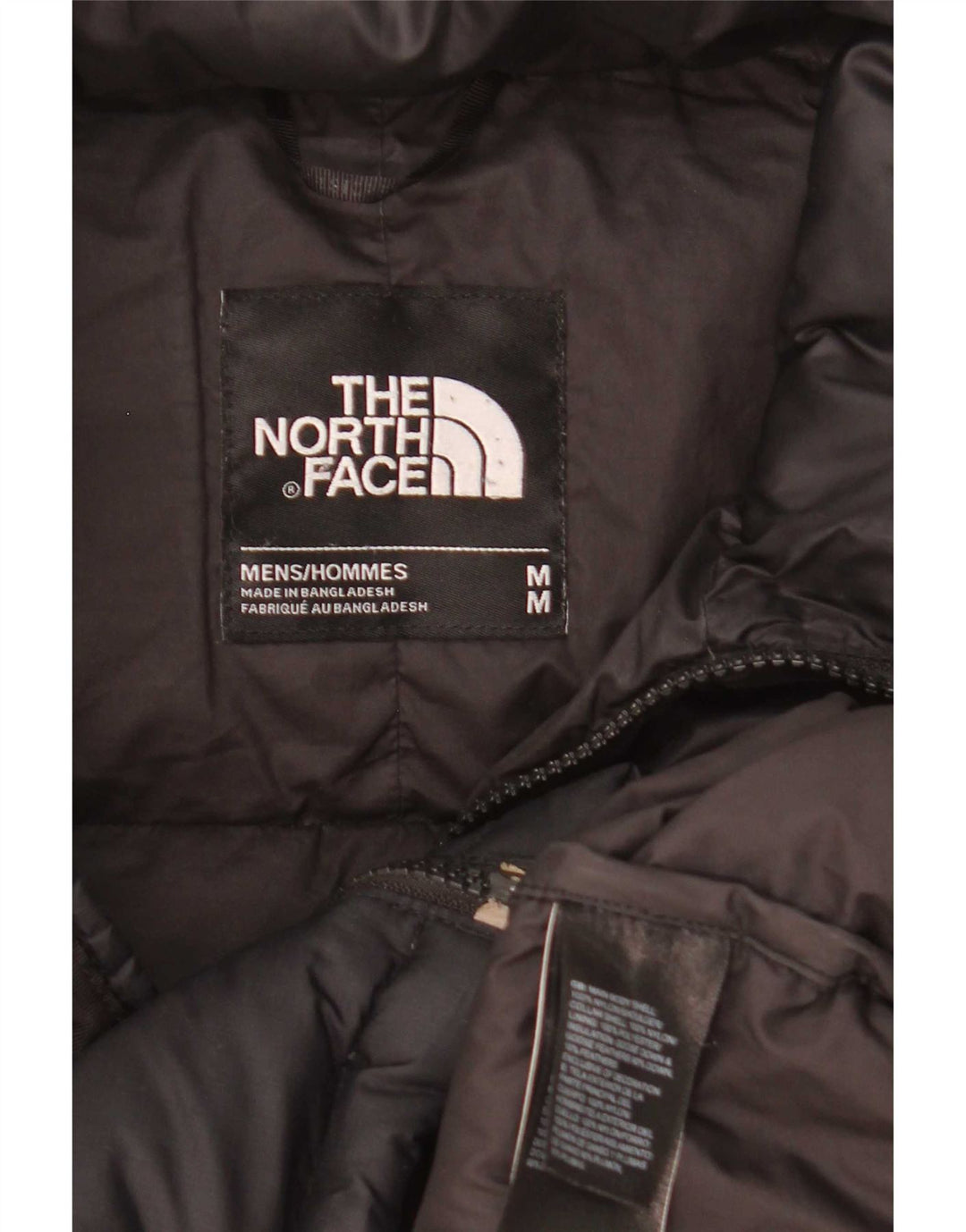 Jaqueta acolchoada masculina The North Face UK 38 médio preto colorblock nylon