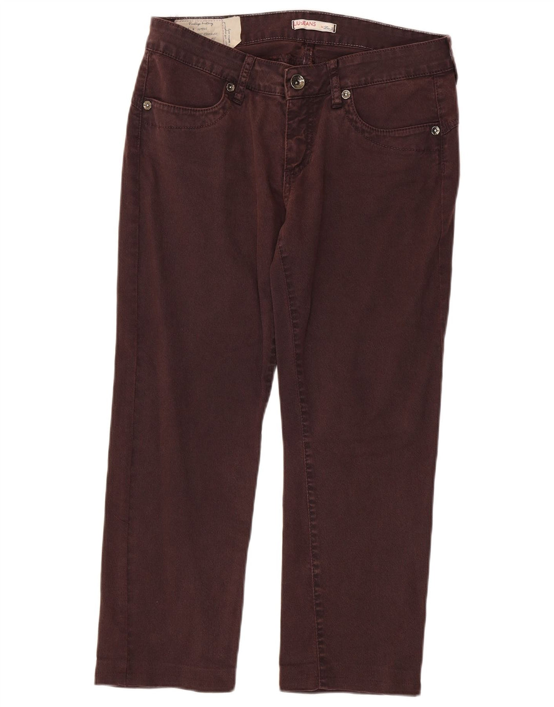 Calça jeans feminina Liu Jo W32 L25 Borgonha