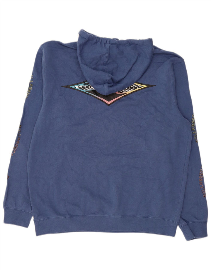 Suéter com capuz gráfico masculino Billabong grande azul