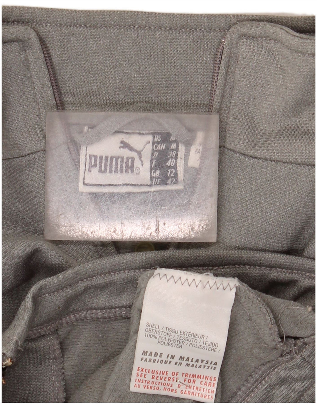 Puma Womens Tracksuit Top Jacket UK 12 Médio Cinza Colourblock Poliéster