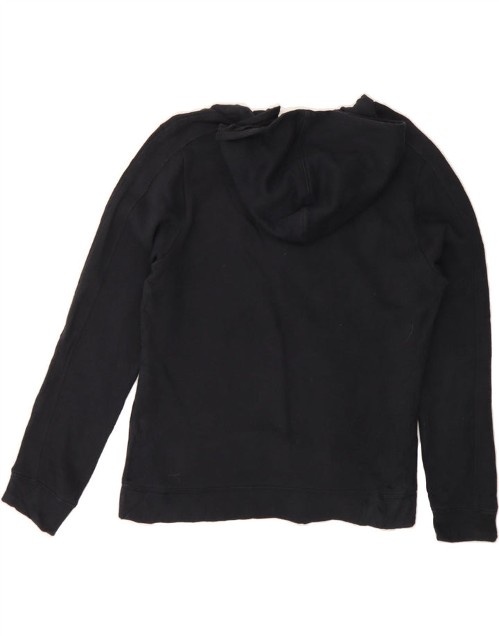 REEBOK Womens Oversized Hoodie Jumper UK 10 Small Black Cotton Vintage Reebok and Second-Hand Reebok from Messina Hembry 