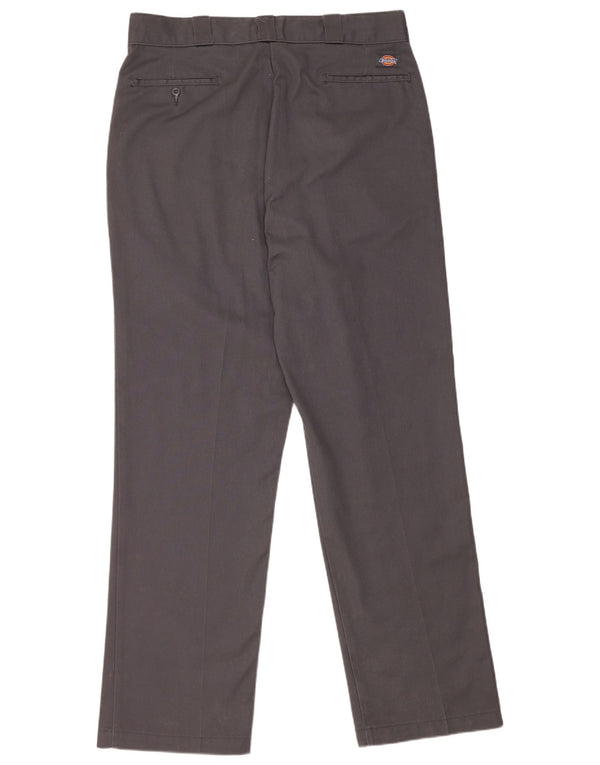 Calças Chino retas masculinas Dickies W34 L33 azul marinho