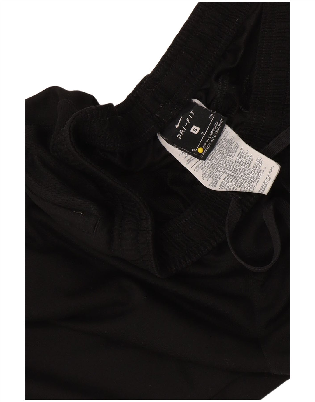 Calça esportiva feminina Nike Dri Fit Graphic UK 8 pequena preta poliéster