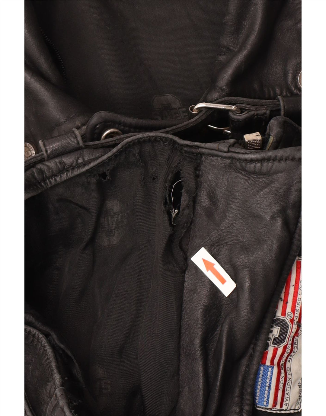 Jaqueta feminina vintage de couro para motociclista UK 12 couro preto médio
