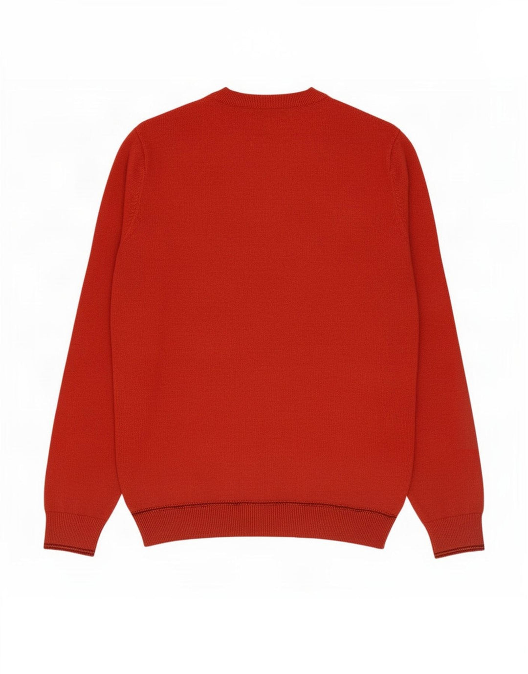 Suéter masculino Marks & Spencer com gola redonda e algodão laranja pequeno