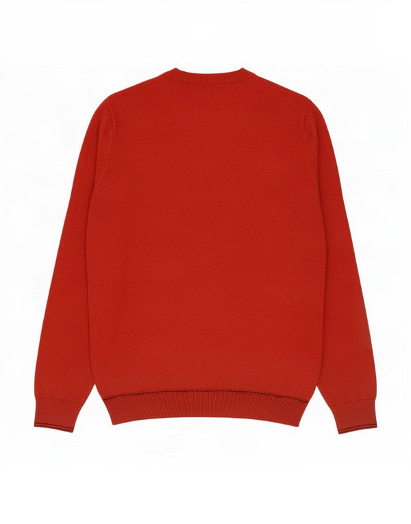 Suéter masculino Marks & Spencer com gola redonda e algodão laranja pequeno
