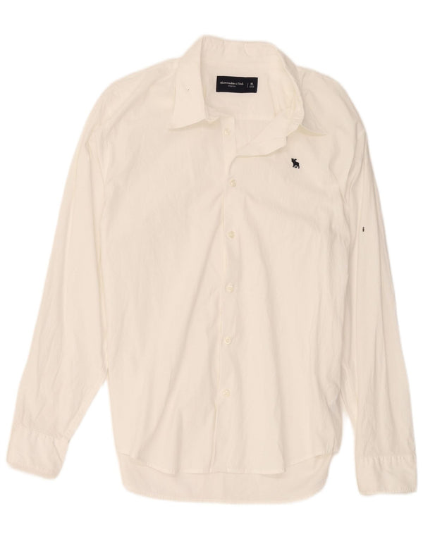 Camisa masculina Abercrombie & Fitch XL algodão branco