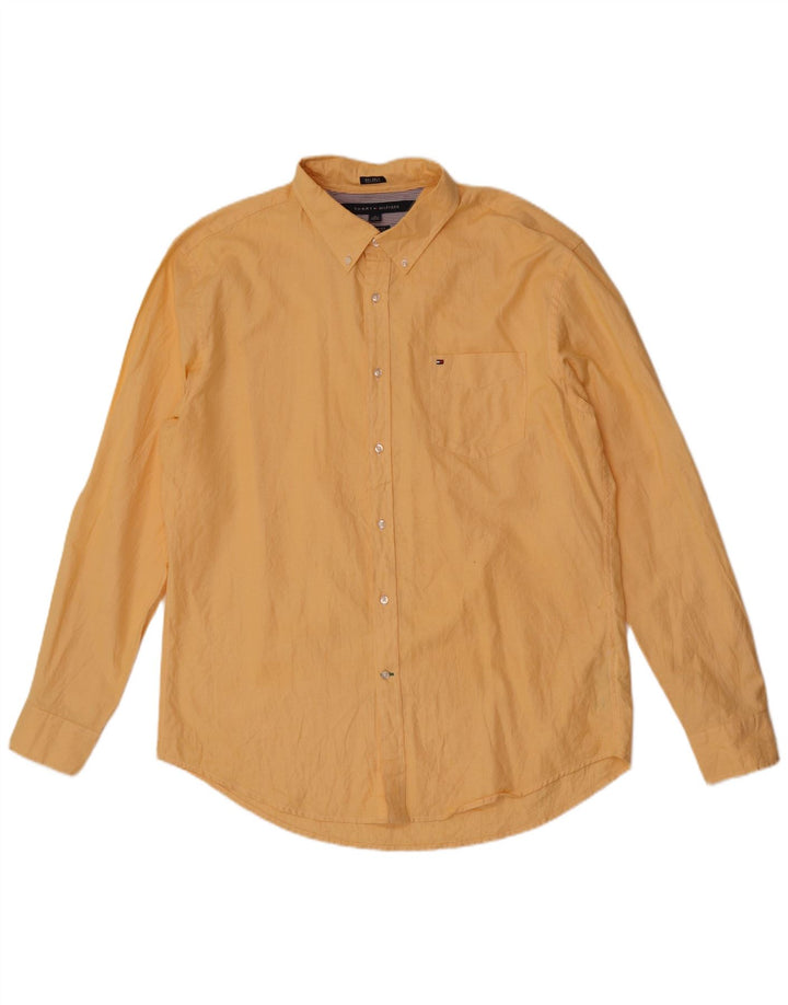 Camisa masculina Tommy Hilfiger Custom Fit XL amarela