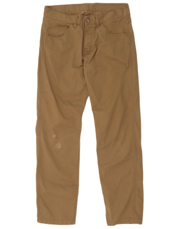 Calça casual reta masculina Carhartt W32 L32 poliéster marrom