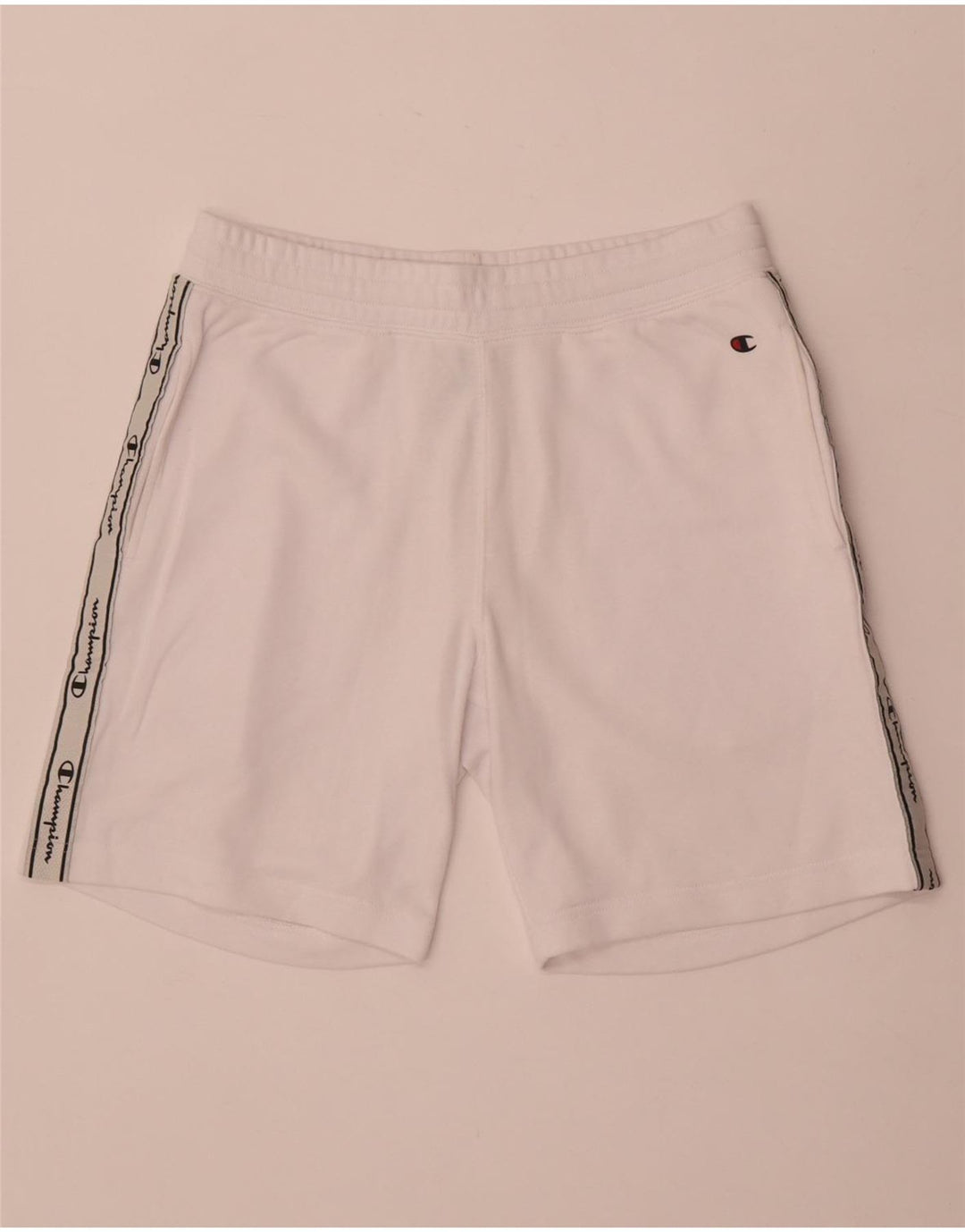 Shorts esportivos gráficos masculinos Champion médio algodão branco