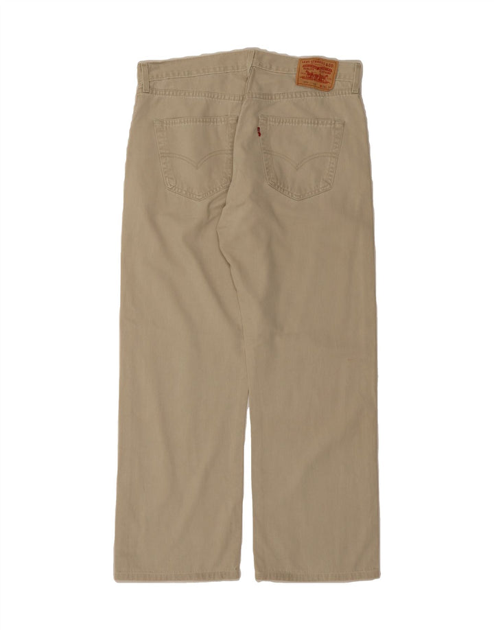 LEVI'S Womens 551 Straight Casual Trousers W38 L34 Beige Cotton Vintage Levi's and Second-Hand Levi's from Messina Hembry 