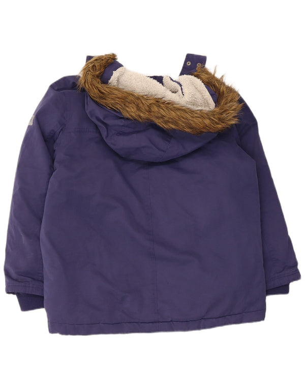 Jaqueta Sherpa Parka com capuz para meninos com roupas de tripulação 11-12 anos de poliéster azul