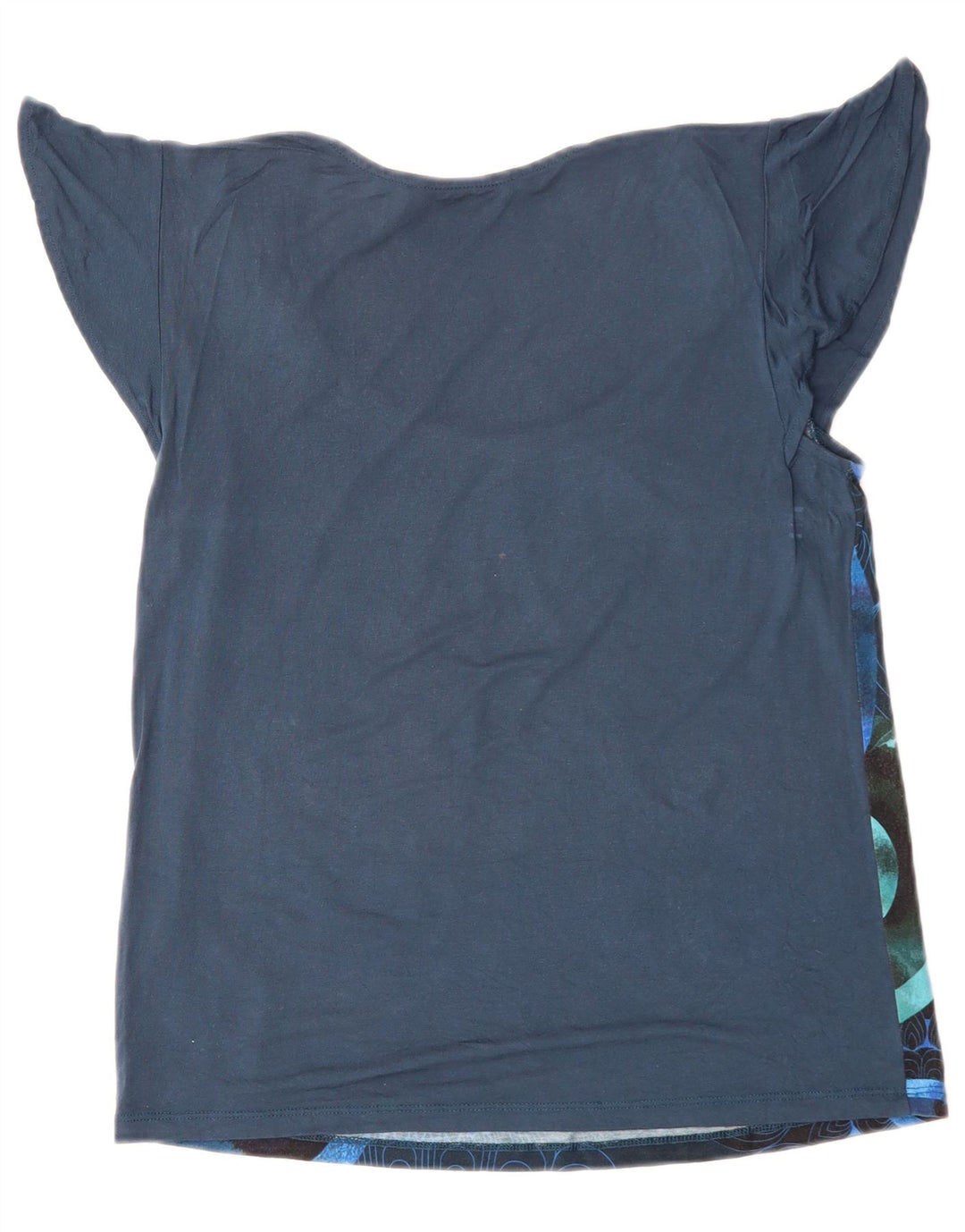 Blusa feminina DESIGUAL UK 14 médio azul marinho floral