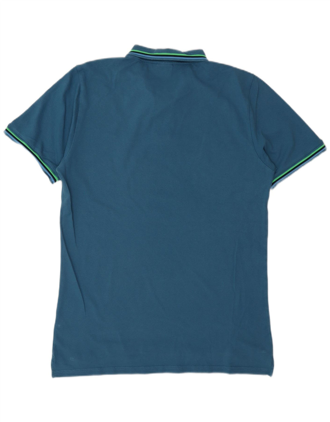 SUNDEK Mens Polo Shirt XL Blue Cotton