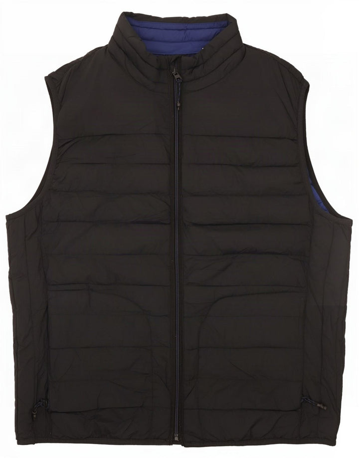 Jaqueta acolchoada feminina Gap UK 16 grande nylon preto