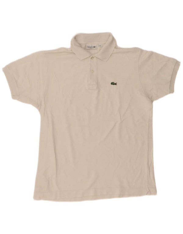 Camisa polo masculina Lacoste Classic Fit tamanho 5 grande algodão branco