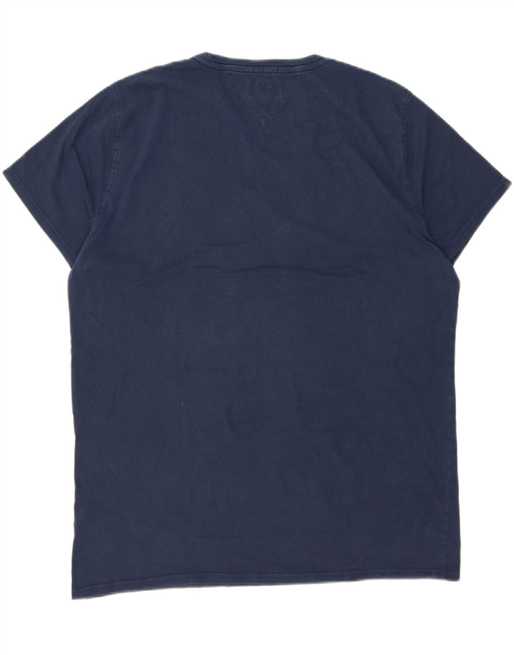 Camiseta masculina TOMMY HILFIGER de ajuste regular 2XL algodão azul marinho