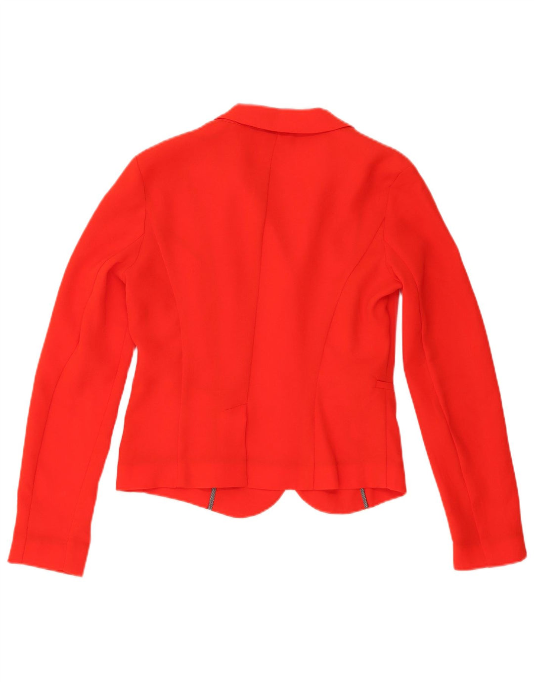 Jaqueta blazer feminina Sisley com 4 botões UK 10 poliéster laranja pequeno