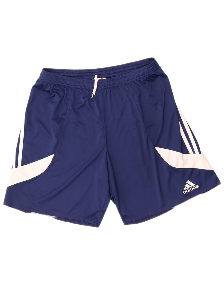 Adidas Masculino Climalite Sport Shorts Grande Azul Marinho Colorblock Poliéster
