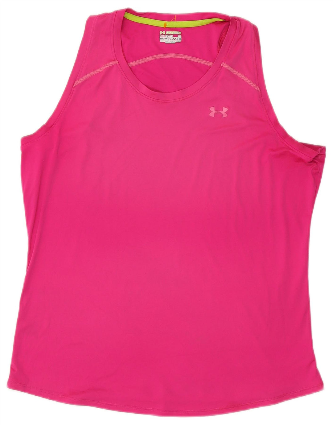 Colete feminino Under Armour Heat Gear Top UK 18 XL rosa poliéster