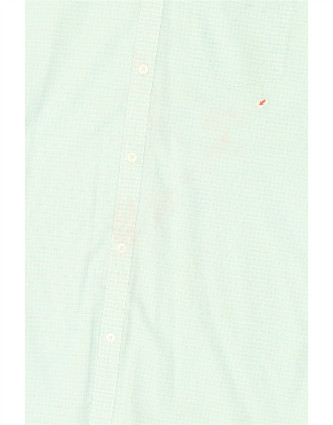 CALVIN KLEIN Mens NON - IRON Shirt Medium Blue Check Cotton | Vintage Calvin Klein | Thrift | Second-Hand Calvin Klein | Used Clothing | Messina Hembry 