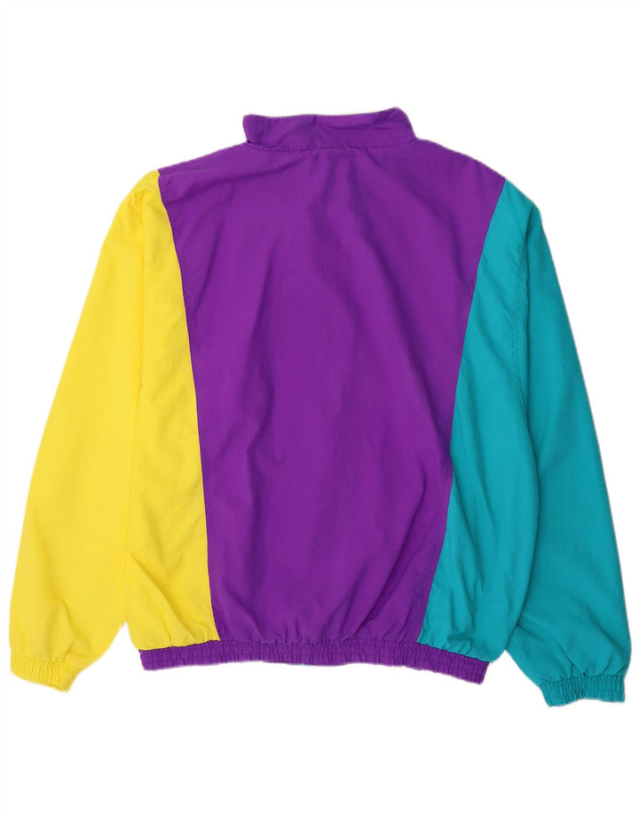 Asics Mens Tracksuit Top Jacket XL Multicolorido Colourblock Poliamida