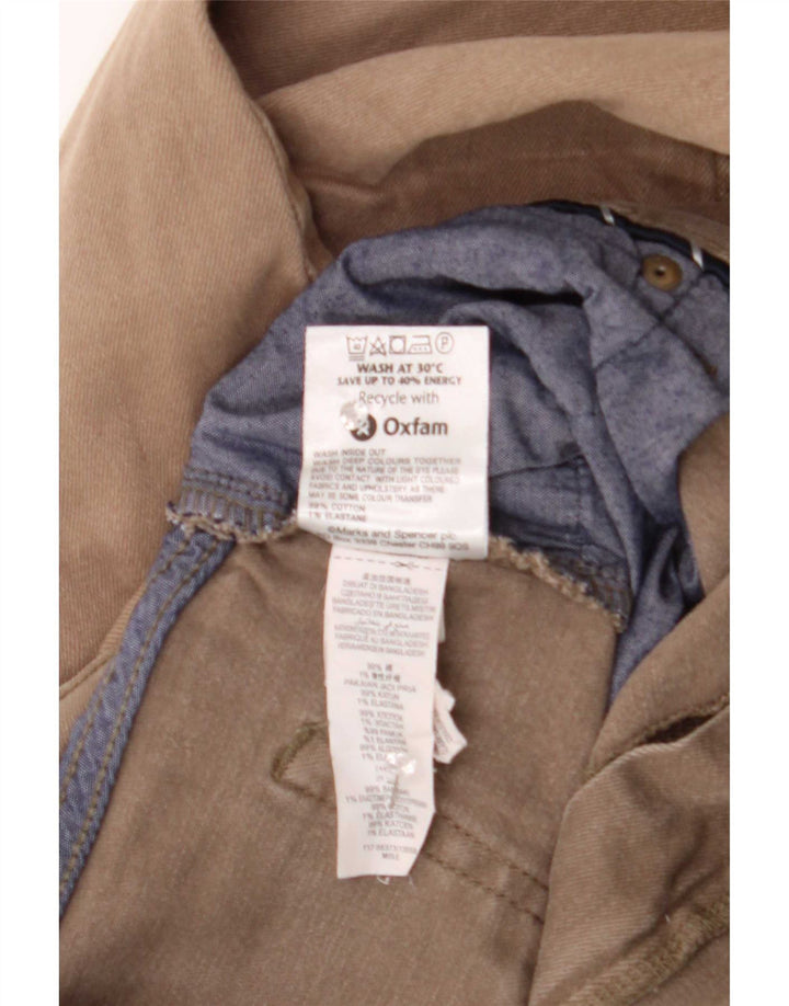Jeans retos masculinos Marks & Spencer W38 L31 algodão marrom