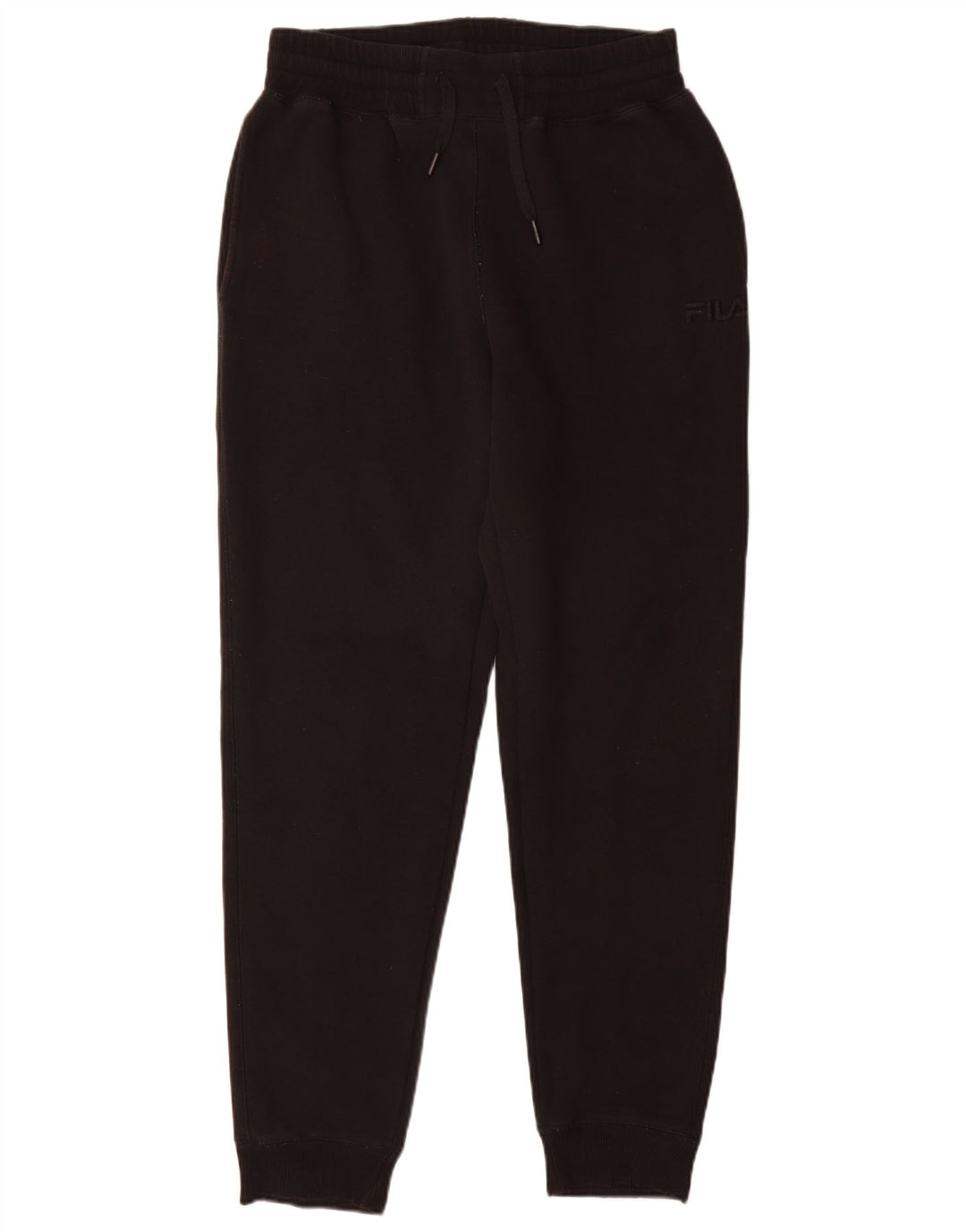 Calça de treino masculina Fila joggers pequeno algodão preto
