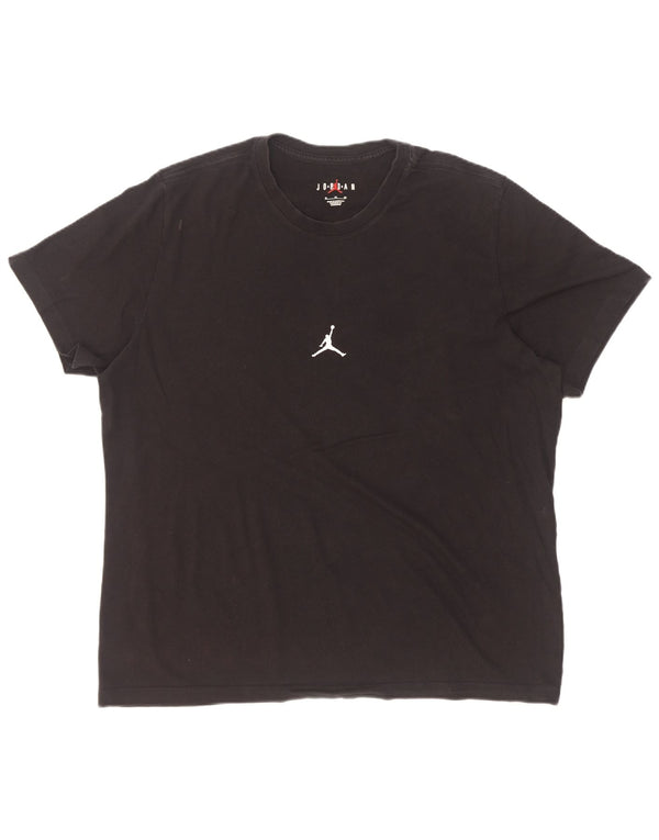 Camiseta Jordan masculina gráfica Top XL algodão preto