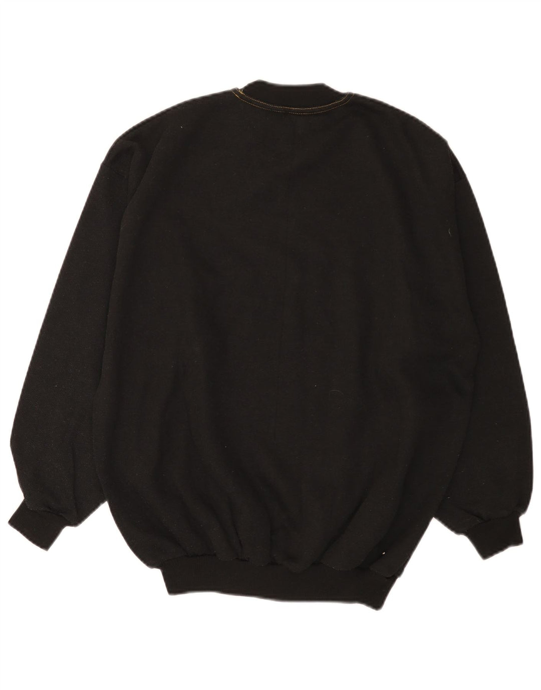 Moletom gráfico masculino vintage jumper médio algodão preto