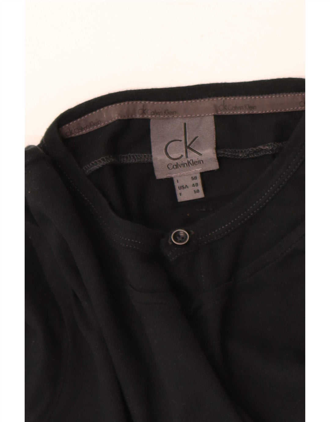 Calvin Klein Jeans Masculino Top Manga Longa IT 50 Médio Preto