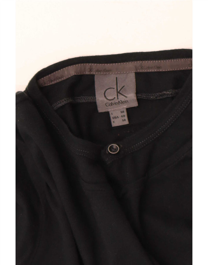 Calvin Klein Jeans Masculino Top Manga Longa IT 50 Médio Preto